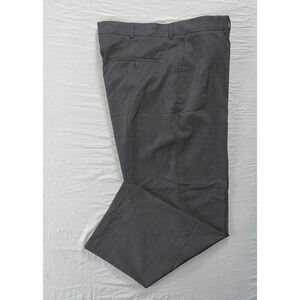 Haggar Q Flat Front Washable Stretch Dress Pants, Slacks. Medium Gray, 40X29 EUC